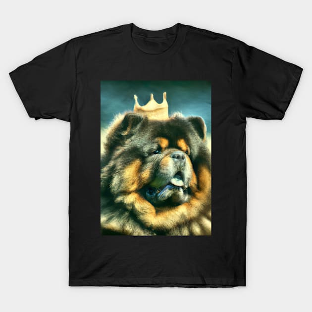 Chow Chow with Crown T-Shirt by maxcode